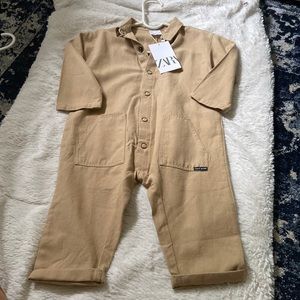 Zara beige overall